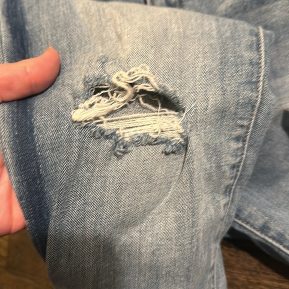 Pistola Skinny Jeans Raw Hem Distressed 31 EUC - Picture 6 of 8